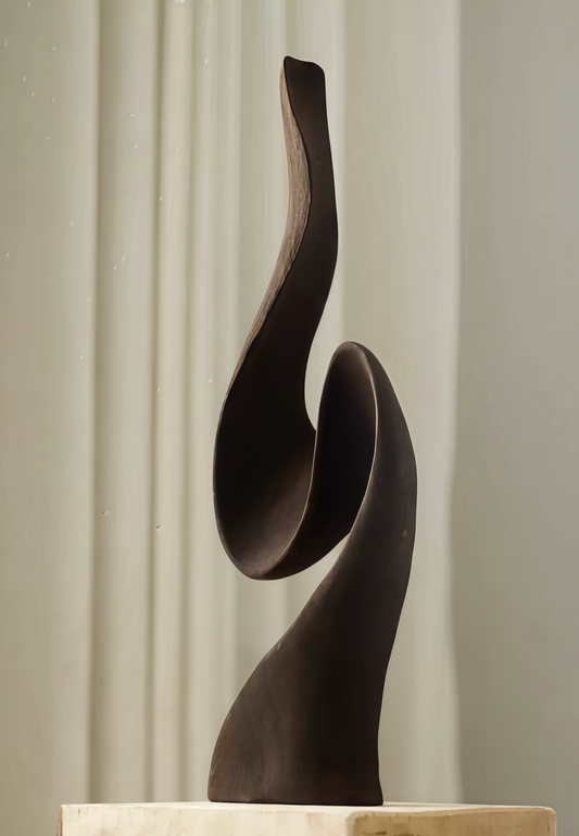 Eclipse Drift Abstract Wood Sculpture