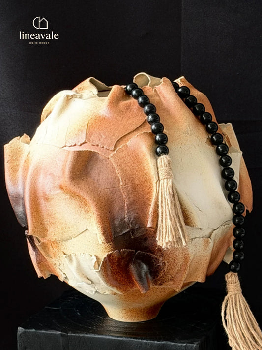 Blossom Veil Textured Ceramic Vase