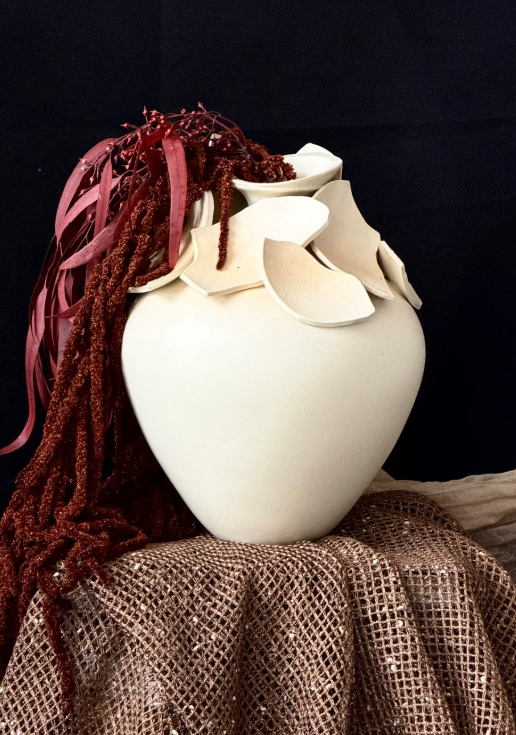 Patina Bloom Dual-Tone Vase